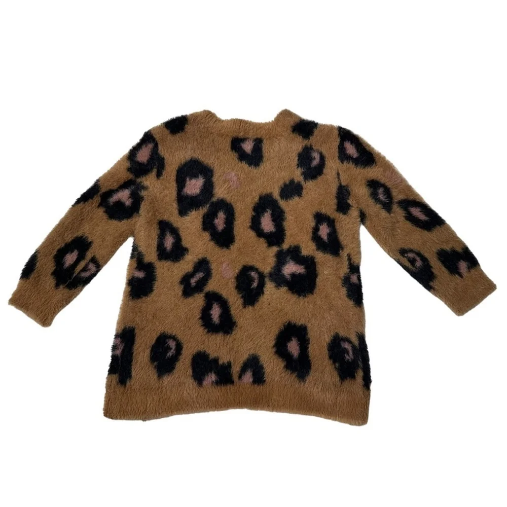 Toddler Girl Sweater Bundle Black Leopard Pink Knit Size 2T